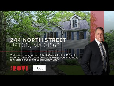 📍 TEAM ROVI🚀 | Real Estate | 244 North St, Upton, MA 01568 | Kevin Kalaghan