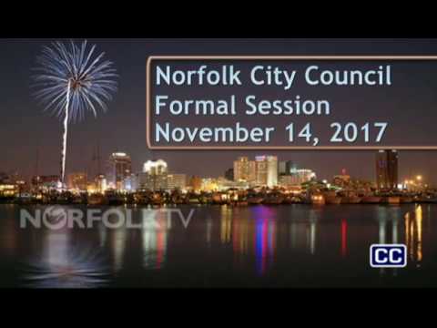 Formal 11/14/17 Session- Norfolk City Council