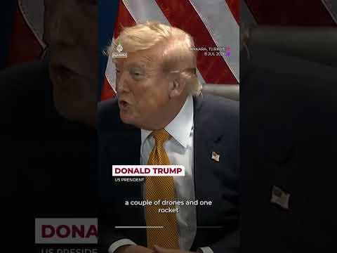 Trump on Iran: ‘We'll probably hit them hard again tonight’ | AJ #shorts