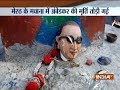 Ambedkar's statue vandalised in Mawana district; police install new statue soon after incident