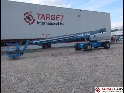 779760 GENIE S125 TELESCOPIC S-125 4x4x4 BOOM WORK LIFT W/JIB DIESEL 4010CM 12-2004 S12505-1016