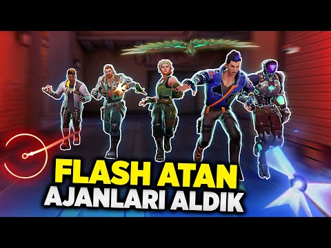 VALORANT SADECE FLASH ATAN AJANLARLA OYNAMAK! Rasherino Valorant