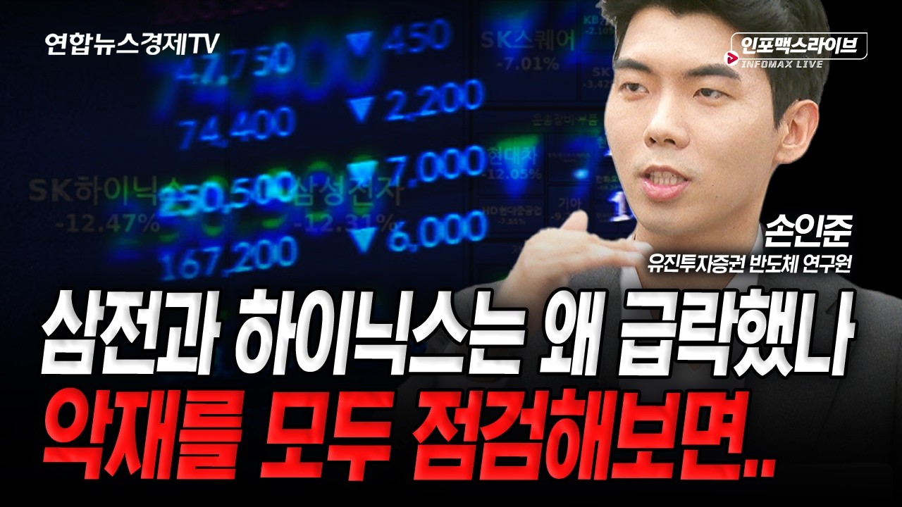 삼전과 하이닉스의 급락과 시총 1위 기업 교체의 의미 (손인준) | 인포맥스라이브 2026년 6월 23일 방송