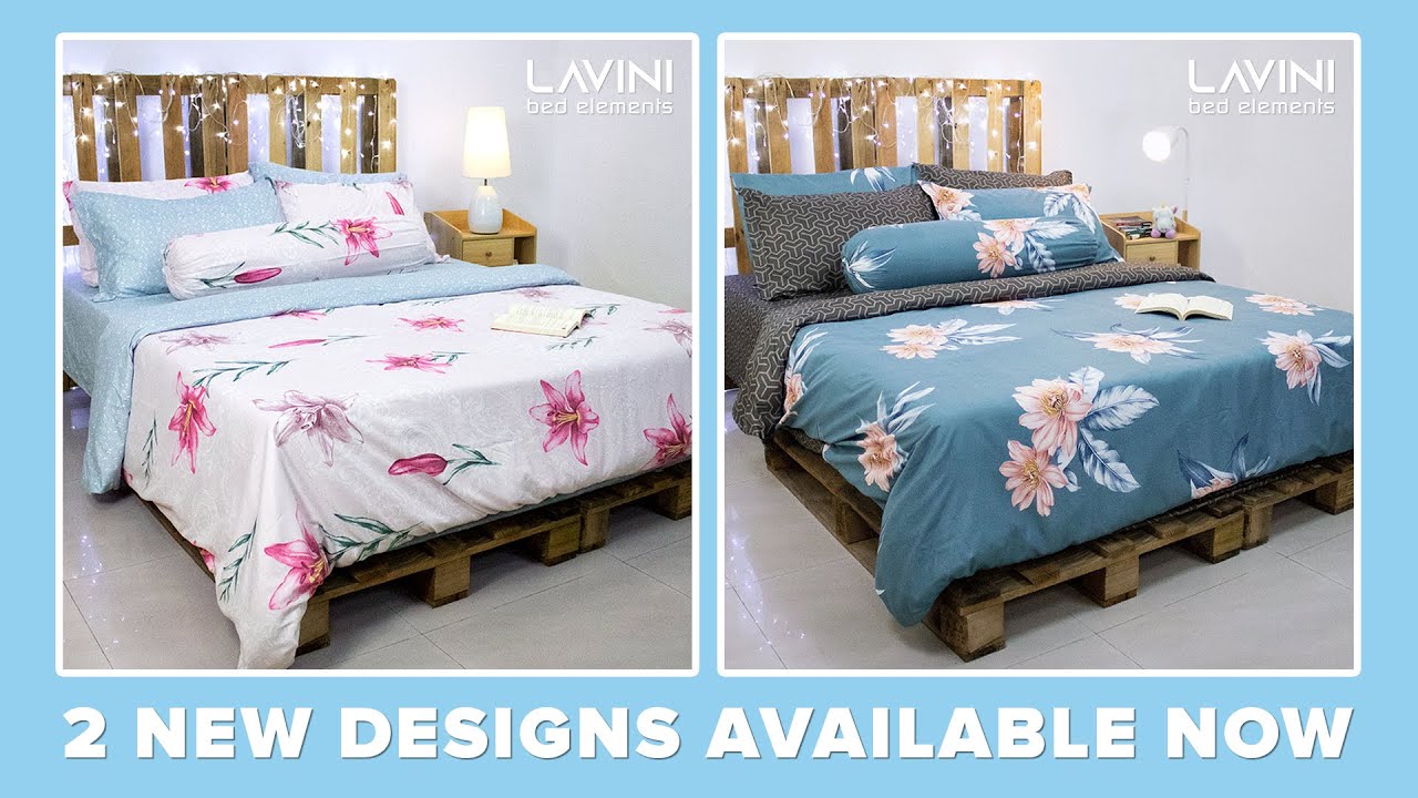 Watch video LAVINI 8pcs Quilt Cover Set : Creamy Pink & Navy Blue | Product Intro Now LAVINI 8pcs Quilt Cover Set : Creamy Pink & Navy Blue | Product Intro