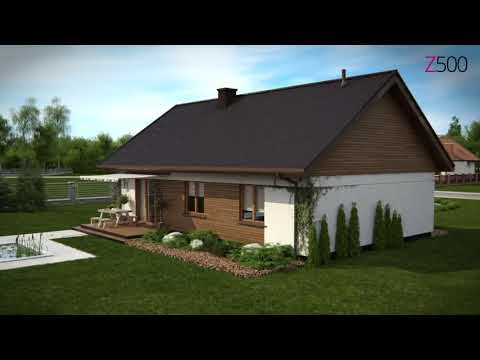 Z369 - Gotowy projekt domu parterowego w tradycyjnym stylu do 100 m2