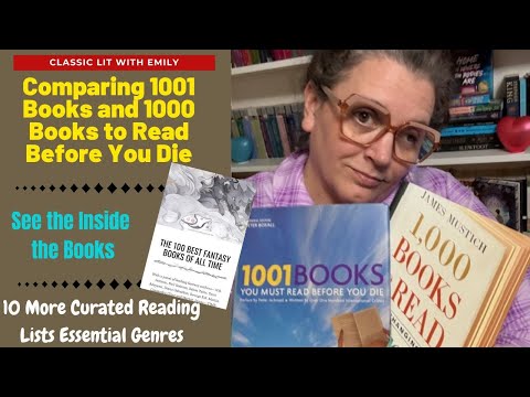 Comparing Boxall and Mustich 1001 and 1000 Books to Read Before You Die | 10 Bonus Reading Lists