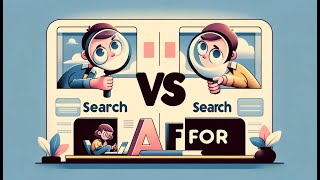 Search vs Search For?