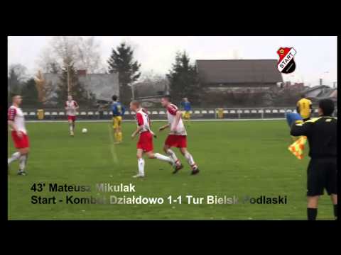 Skrót Meczu XVI Kolejki III Ligi Start - Kombet Działdowo 2-1 Tur Bielsk Podlaski