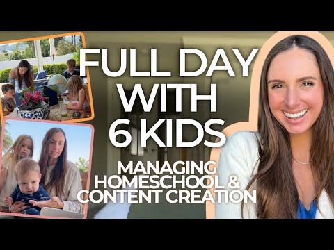 Sunrise to Midnight With 6 Kids - How I Balance Homeschooling and Content Creation