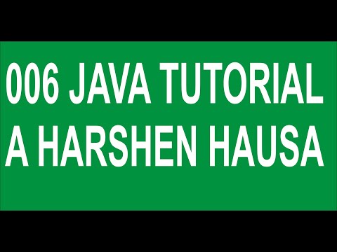 006 Java Variable Data Types Tutorial A Harshen Hausa