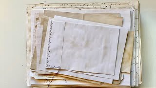 Paper crinkles: Coffee-dyed paper ASMR (video request)