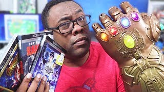 I'M THANOS NOW!! Avengers Infinity Gauntlet Unboxing & 4K DVD Haul