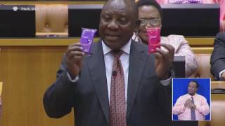 Ramaphosa introduces 'Max' - government’s new free silent and flavoured condoms