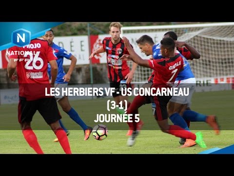 J5 : Les Herbiers VF - US Concarneau (3-1), le résumé