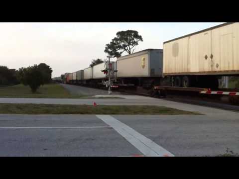 FEC TRAIN 101#586 w/ train engines 101,103,and 439