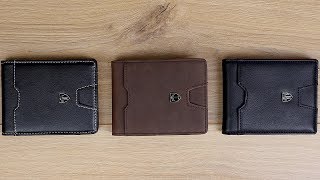 Slim Wallet mit Münzfach und RFID Schutz von Travando! // London, Turin & Dubai // DEUTSCH