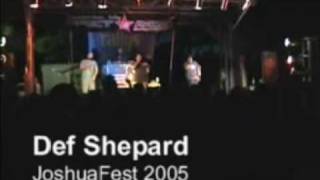 Def Shepard (MaxOne, RedCloud, Man of War) at JoshuaFest 2005