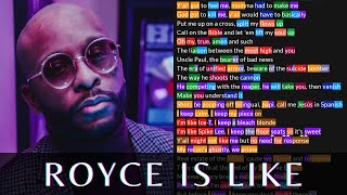 Royce Da 5&#39;9 - Royce Is Like | Lyrics, Rhymes Highlighted