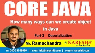 Download the video "How many ways can we create object in Java Part 2 Deserialization | Core Java Tutorial"