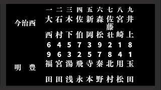 第13回パワプロセンバツ高校野球2回戦【第三試合】　明豊（九州・大分）　対　今治西（四国・愛媛）