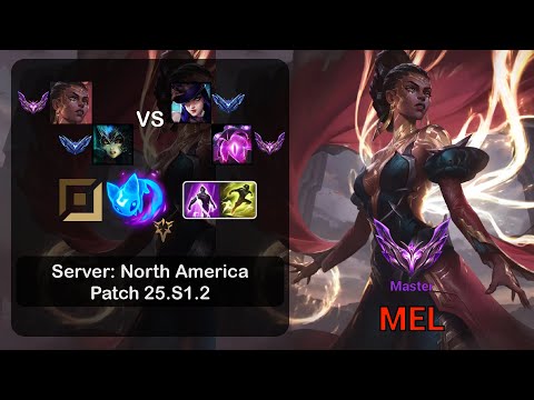 Mel APC + Nami vs Caitlyn + Vel'Koz - NA Master - Patch 25.S1.2