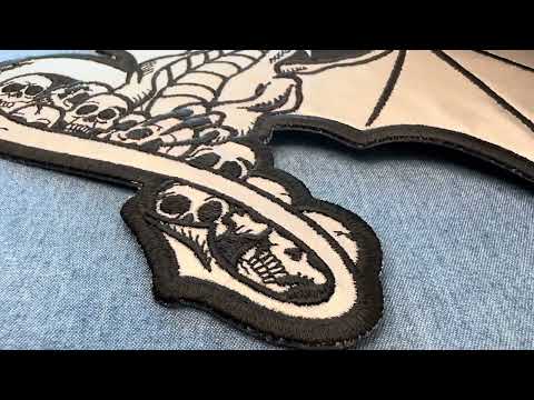 Reflective Dragon Iron On Patch PL6227