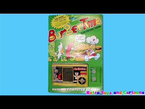 BurgerTime Handheld Electronic Game Mattel Electronics Commercial Retro Toys and Cartoons