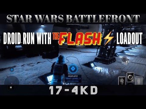 Star Wars Battlefront Escape Artist Killstreak before Nerf (the Flash Loadout) | Droid Run Match