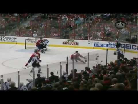 Kevin Shattenkirk feeds Paul Stastny 12/11/10 @ Washington