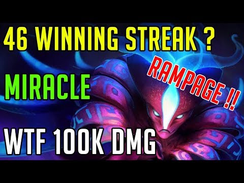 Miracle - Spectre Totally destroyed 46 winning streak with 100k dmg Rampage!! Dota 2