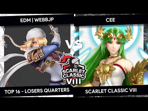 Scarlet Classic VIII - EDM | WebbJP (Sheik) Vs. Cee (Palutena) - Top 8 - Losers Quarters