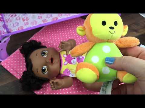 Baby Alive Baby Go Bye-Bye Doll Night Routine with NEW My Sweet Love Playpen Crib from Walmart Video