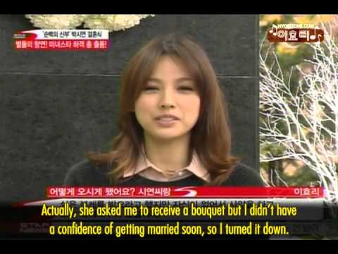 [Engsub HyoriZone][111121] Hyori - Park Shi Yeon's Wedding @ Ystar