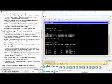 7.3.2.6 Packet Tracer: Ping y rastreo para probar rutas