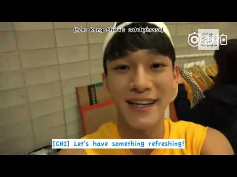 [ENG SUB] 160709 Kang Shifu EXO CF BTS - Chen’s Magic Trick