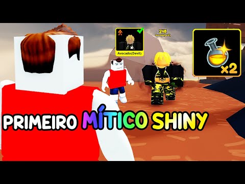 USEI  A POÇÃO SHINY E PEGUEI PELA PRIMEIRA VEZ UM MÍTICO SHINY COM GIGANTE NO ANIME FIGHTERS