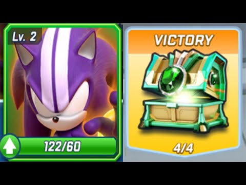 Sonic Forces Speed Battle - Darkspine Sonic New Runner - Open Emerald Chest - All 66 Characters