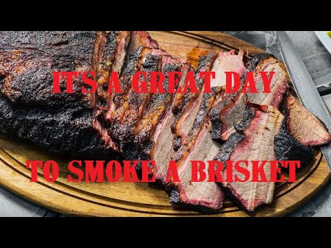 IT'S A GREAT DAY TO SMOKE A BRISKET!!! #brisket #smokedmeat #bradleysmoker #smokedbrisket