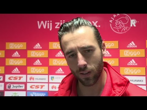 Tom Muyters na afloop van de wedstrijd tegen Ajax