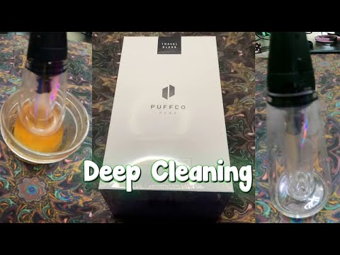 Puffco Peak V2 Travel Glass DEEP Cleaning Tutorial