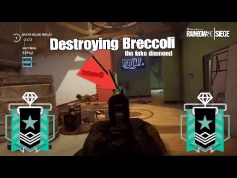 Destroying Breccoli (The fake diamond) with a 360