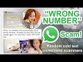 Pretty Chinese Girl WhatsApp Scam Investment Fraudsters Try Their Luck