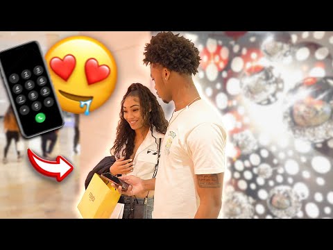 How MANY CUTE Girls Numbers Can I Get At THE MALL WITHOUT Saying A WORD !?