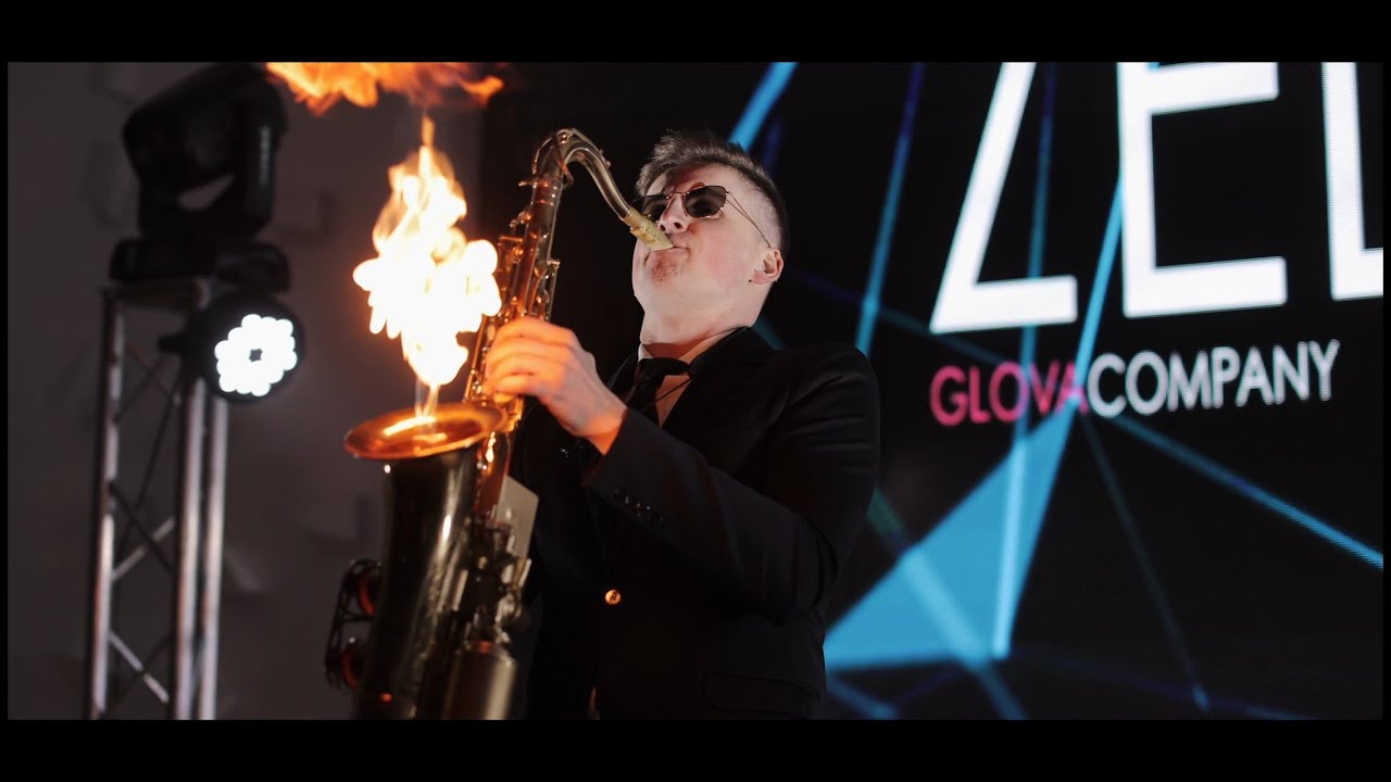 Promotional video thumbnail 1 for Fire saxophonist