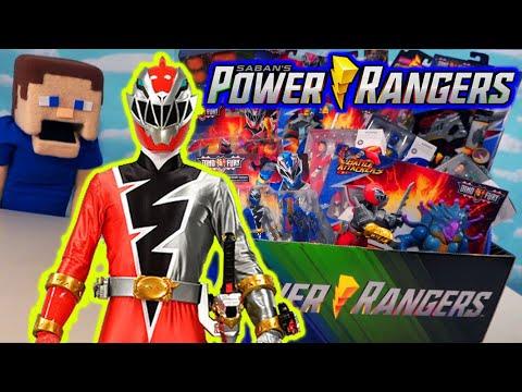 Power Rangers DINO FURY MEGA Figures & Toys UNBOXING! Lightning Collection MEGAZORD