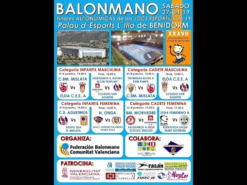 Finales autonómicas Jocs Esportius FBMCV C.BM. Mislata  Elda C.E.E. A