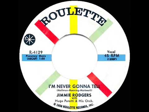 1959 HITS ARCHIVE: I’m Never Gonna Tell - Jimmie Rodgers