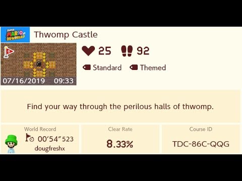 Thwomp Castle - Super Mario Maker 2
