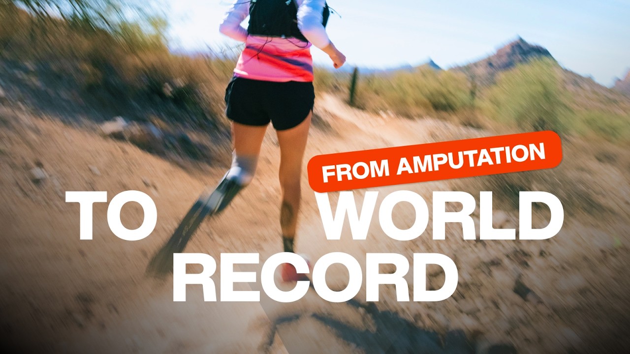 She lost her leg, then ran 104 marathons...