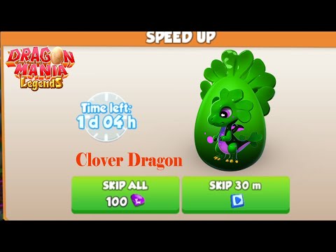 [Clover Dragon] How many times did you try to get it? - Dragon Mania Legends - Gameplay Part 1647 HD